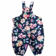 12M OshKosh B'gosh Floral Navy Overall