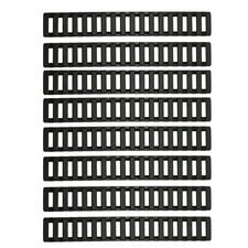 Pack of 8 Rubber Ladder Rail Panel Cover for Picatinny Rails Low Profile 18 Slot