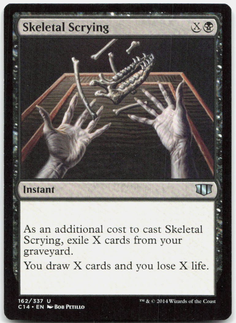 Skeletal Scrying 162 Uncommon Commander 2014 Magic: The Gathering Near Mint