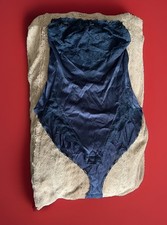 Vintage Vassarette Frilly Lace  Satin Strapless Teddy Size 34 Romper Bodysuit