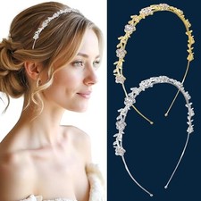 Rhinestone Headband Gold Headbands For Women Bridal Head Band Crystal type 10