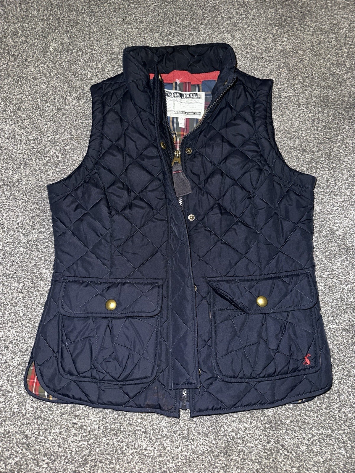 Womens Joules Gilet, Size 10, Blue, Sleeveless, Quilted, Bodywarmer, (25)