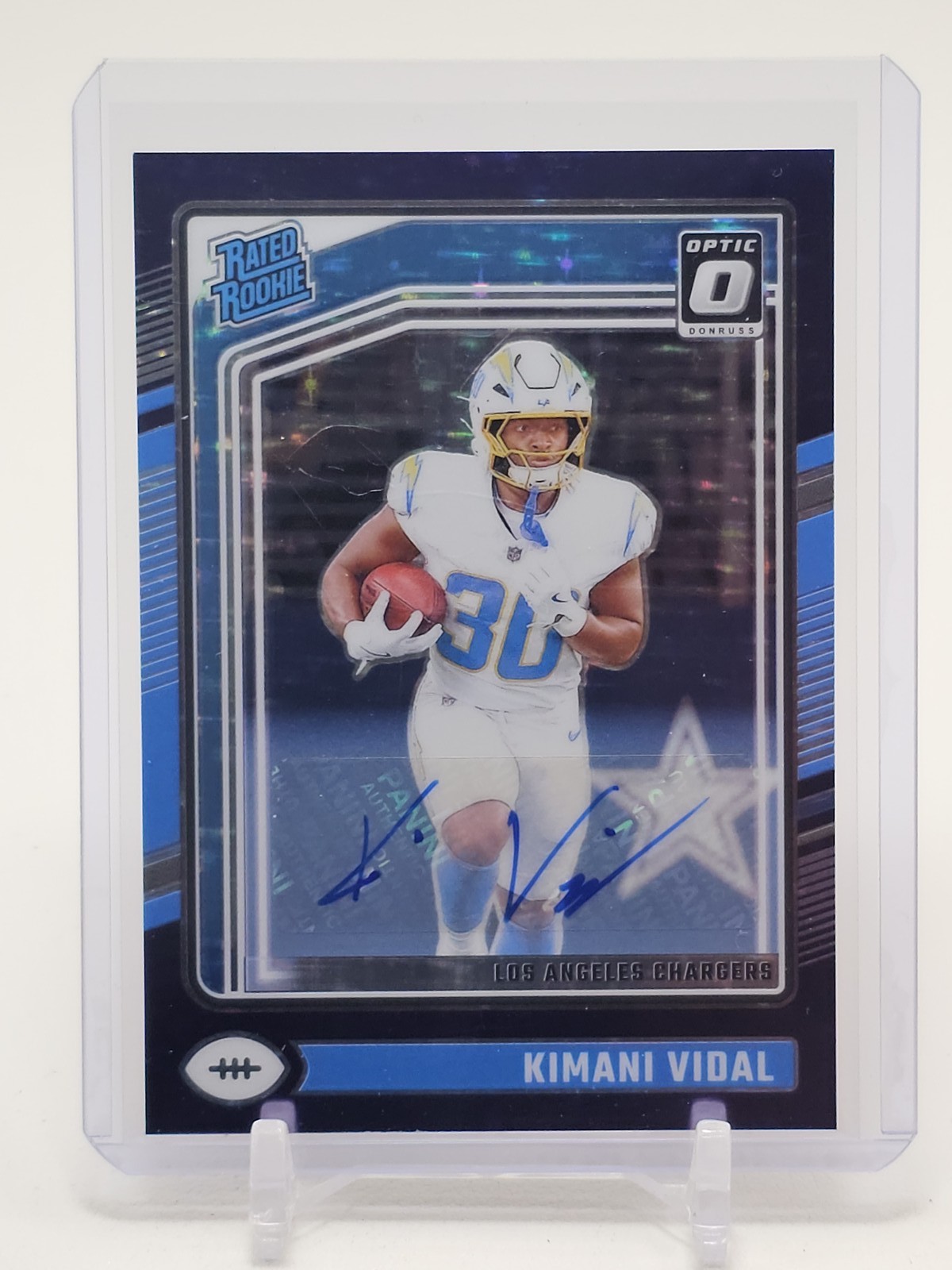 Kimani Vidal Panini Donruss Optic #262 Autograph-Purple Stars
