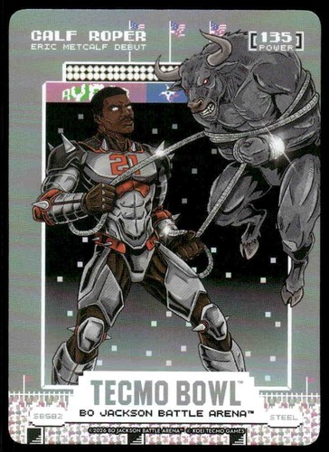 Bo Jackson Battle Arena TECMO BOWL Scoreboard Calf Roper Featured Hero SP