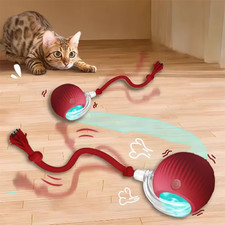 Interactive Smart Cat Toy Ball – USB Rechargeable Automatic Rolling Toy UK