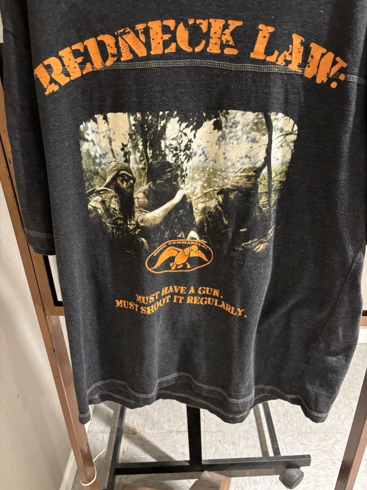 Duck Commander Redneck Law t-shirt size XL. Short sleeve. 50/50 cotton/poly. - Image 2 of 4