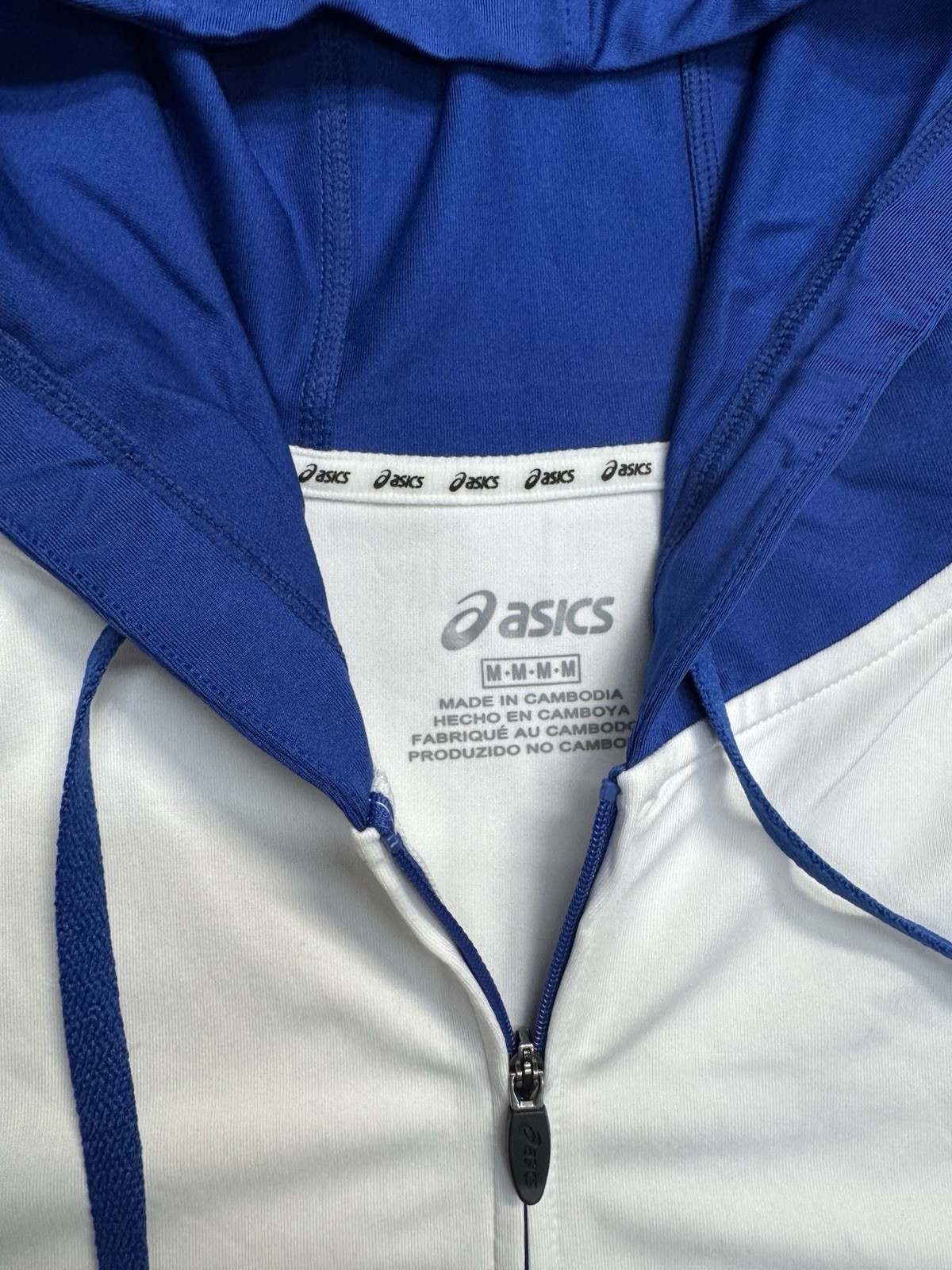 ASICS 302744 Womens LANI Jacket White / Royal Blue Medium NWT A200 Excellent New thumbnail 3