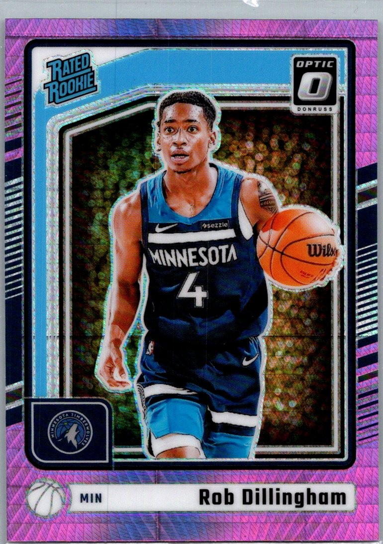 2024-25 Donruss Optic #259 Rob Dillingham Hyper Pink