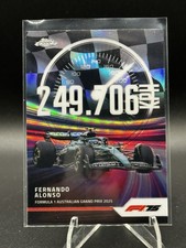 Fernando Alonso F1 Top Speed Refractor 2025 Topps Chrome Formula 1 #TS-5