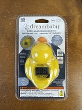 Dreambaby Room and Bath Thermometer  Yellow Duck Bath Toy - - BPA Free - NEW