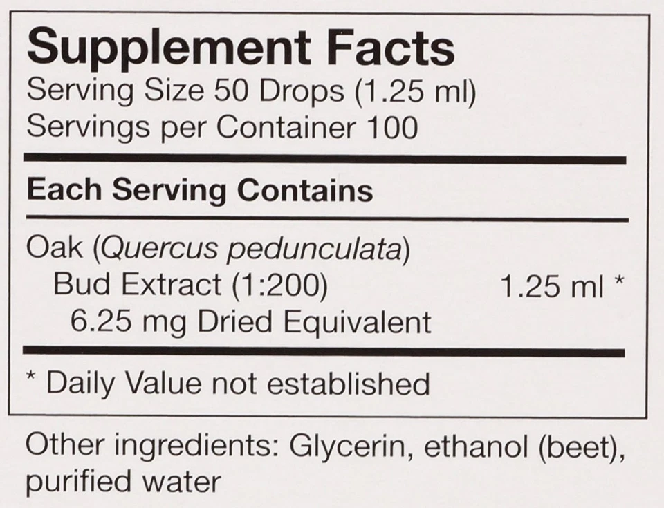 Extracto de brote de roble UNDA Gemmo Therapy Quercus Pedunculata 4,2 fl oz 125 ml Foto 4 de 4