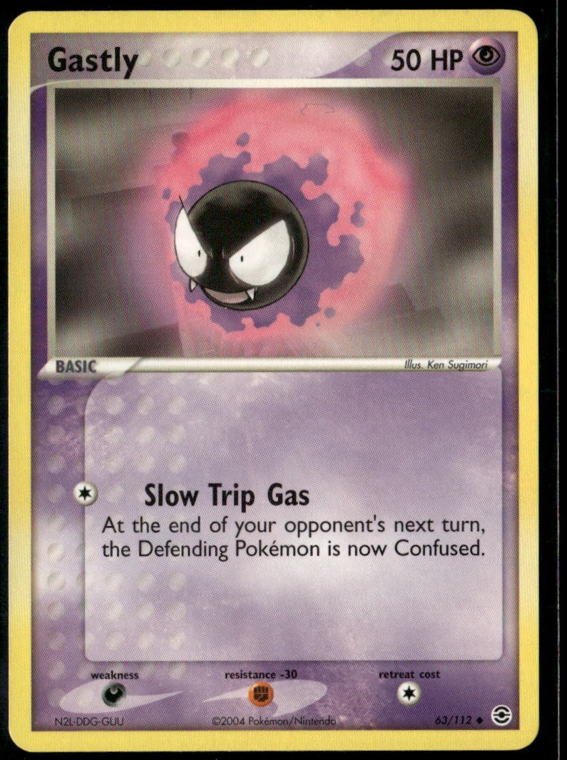 Gastly 63/112 Common FireRed & LeafGreen LP Pokemon Card