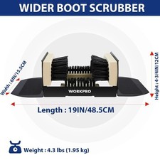 WORKPRO Boot Brush Scraper Outdoor Shoe Cleaner Brush Boot Scrubber Extra Wide