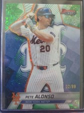 2025 Bowmans Best Pete Alonso #51 Green Mini Diamond /99 - NY Mets
