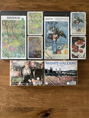 Kartenspiele Monet Cezanne Manet Piatnik Bridge Monet Gallery Karten Spielkarten