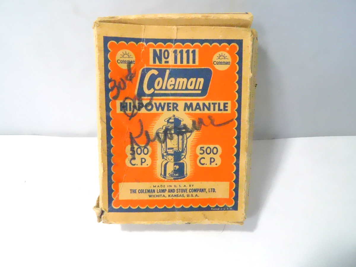 Coleman Lantern Hi-Power Mantle & Box No 1111 | eBay
