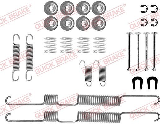 Quick Brake ZubehöRsatz, Bremsbacken Hinterachse FüR Toyota-image