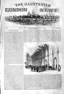 Original alter antiker Druck 1842 Courts Westminster Term London Architektur