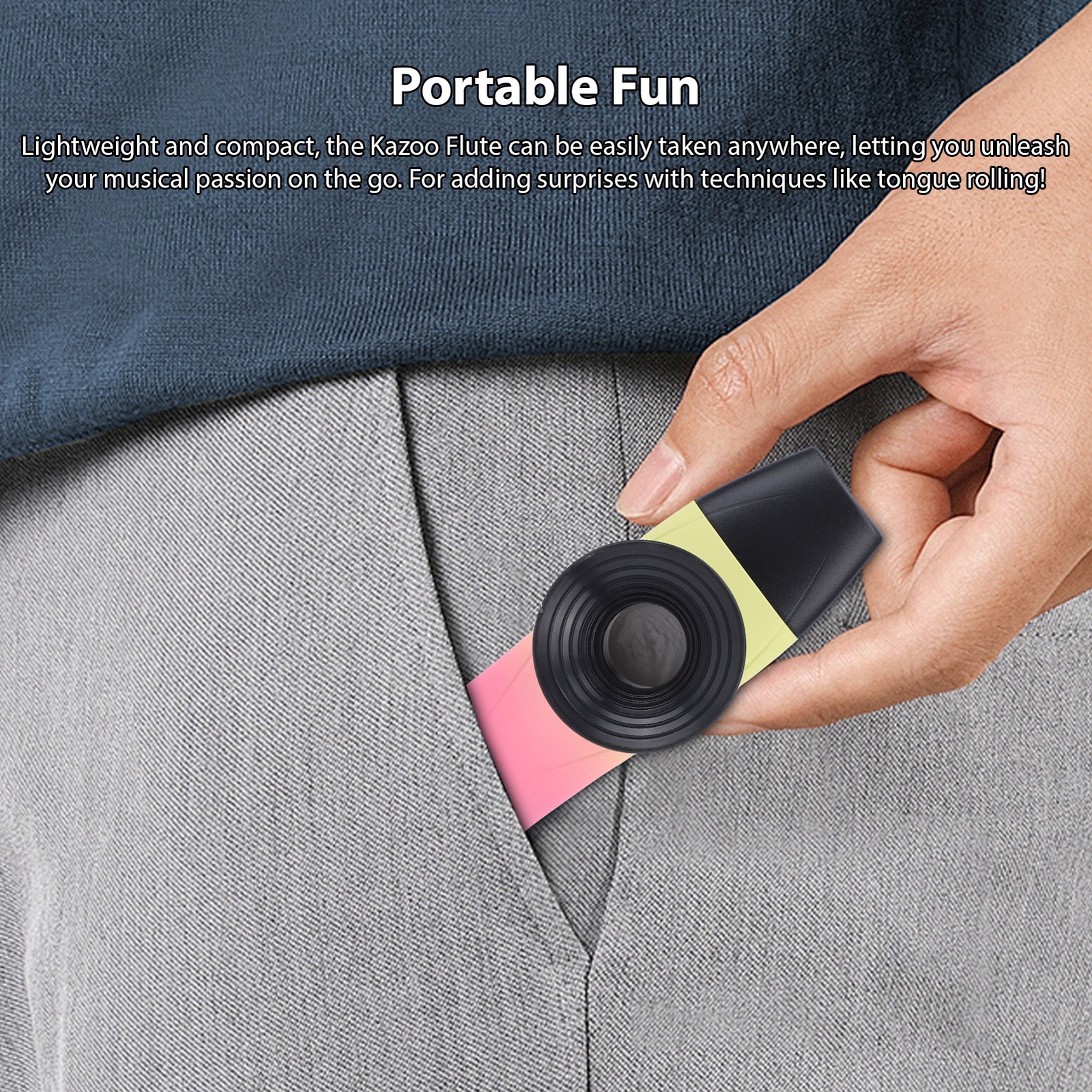 Colorful Kazoo Instrument With Unique Sound For Music Lovers Portable ABS