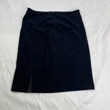 Cache Vintage 90s Office Siren Snap Vent Black Pencil Skirt