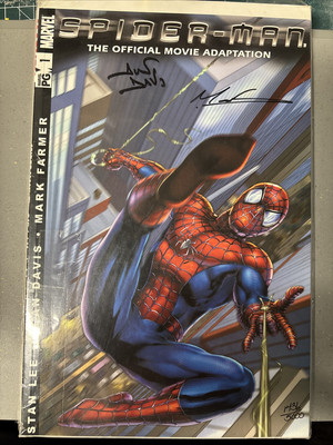 Spider-Man The Official Movie Adaptation #1 Signed by Alan Davis & Mark Farmer
