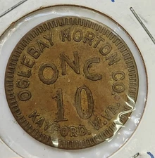 10 C Token Oglebay Norton CO.,  Kayford, W.VA
