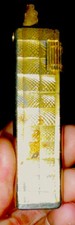 ST Dupont Gold Silver Collectible Butane Lighter with Textured Pattern
