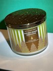 Bath & Body Works ~ "GOLDEN BERRY MISTLETOE" 3 Wick Scented Candle 14.5 oz