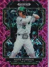 2022 Panini Prizm Draft Picks #PDP121 Nate Furman Neon Pink Velocity