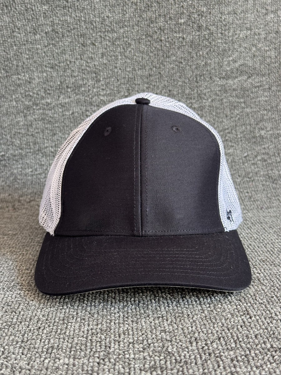 '47 Brand Blank Trucker Snapback Black White Mesh Back Hat One Size