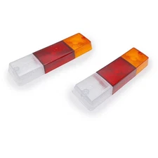 Set Rear Tail Lamp Light Lens For Nissan Datsun 520 521 J13 Pickup 1966 - 1971