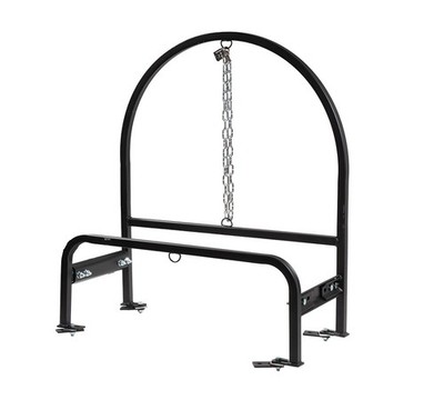 31-1/8''x14-3/4''x34-7/8'' Black Powder Coated Semi-Truck Spare Tire Carrier Mount