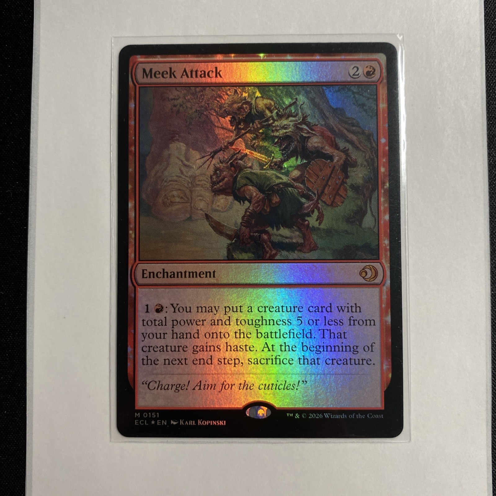 MTG Meek Attack Lorwyn Eclipsed Foil