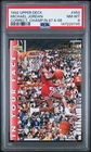 1992 UPPER DECK MICHAEL JORDAN #453 DUNK CHAMP PSA 8 NM-MT ICONIC CARD GOAT