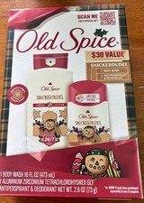 Old Spice Holidude Edition Snickerdudel Sugar cookie Body Wash Deodorant Set HTF