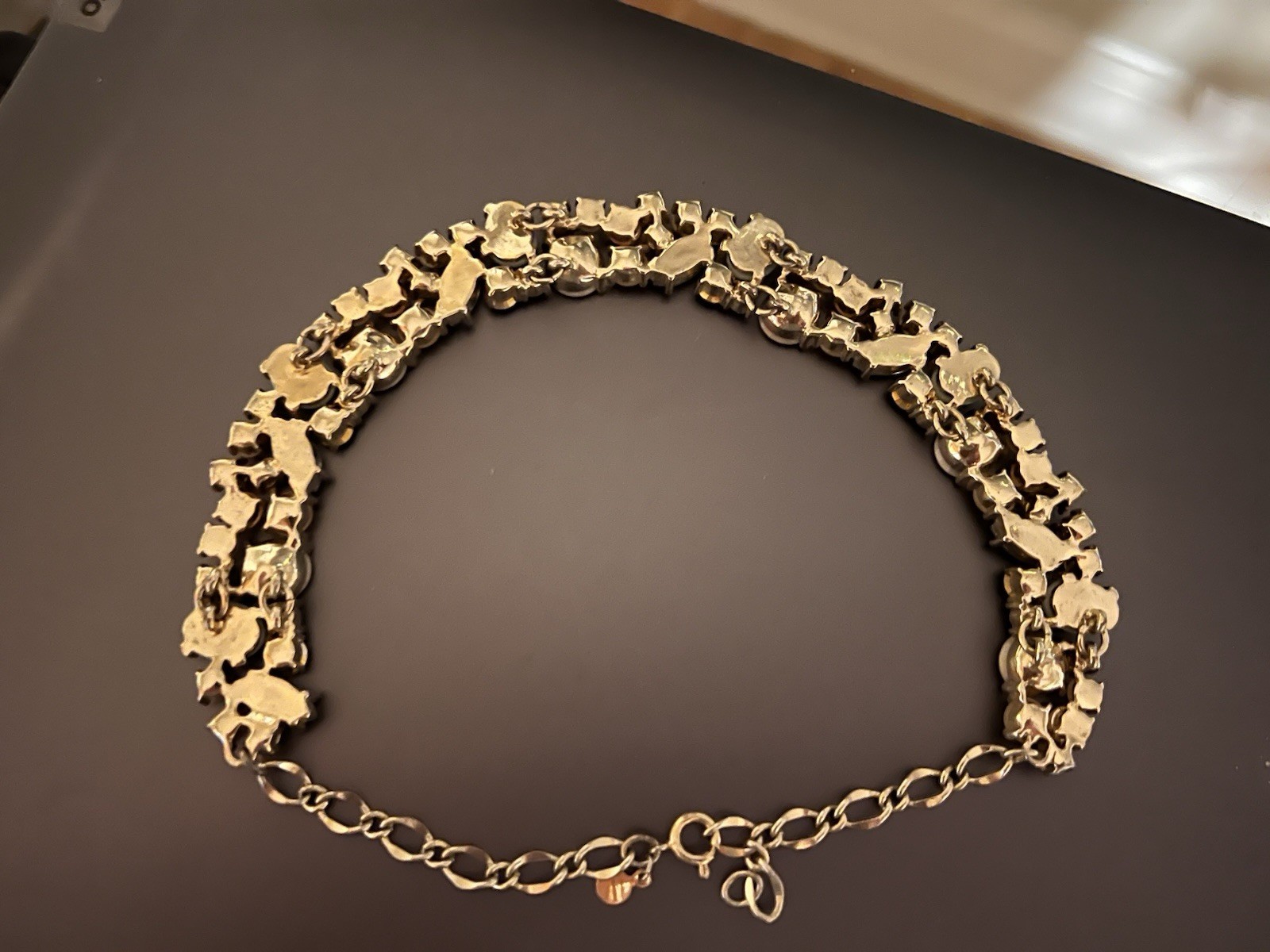 Multicolor Statement Collar Necklace with Lobster… - image 6