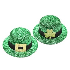 ST Patrick's Green Hair Clip Barrette ST. Patricks Day Decorations Cosplay Hat