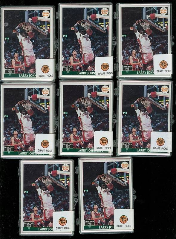 8 1991 Front Row Draft Pick Basketball Complete Box Set Larry Johnson Rookie RC