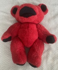 Liquid Blue RARE 1st Gen 12" Jointed Red GRATEFUL DEAD BEAR Plush VINTAGE
