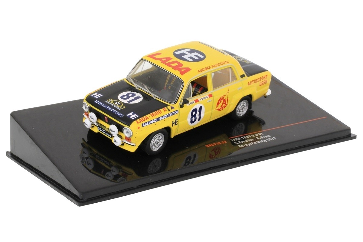 Lada 1600 #81 IXOMODELS Miniature Automobile de Rallye 1977 Échelle 1/43