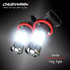 LED H11 H16 H8 Fog Light Bulbs for Honda Acura Toyota Bright 6000K White