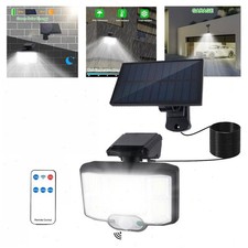 LED Solarleuchte Solarlampe mit Bewegungsmelder Außen Garten Fluter Strahler