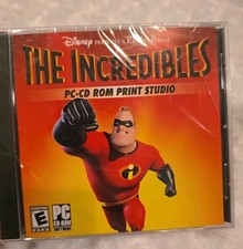 The Incredibles Disney PC- CD ROM Print Studio Software New Sealed Rated E