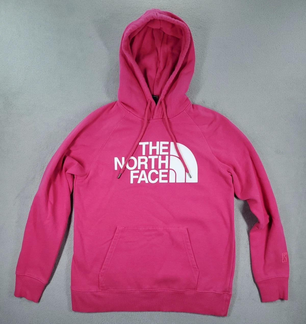 The North Face Sweatshirt Womens S Pink Hoodie Pullover Breast Cancer Ribbon