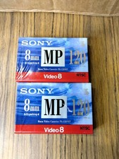 Lot of 2 SONY Video 8   8mm MP 120-Min Cassette Tapes   P6-120MP NTSC Blank