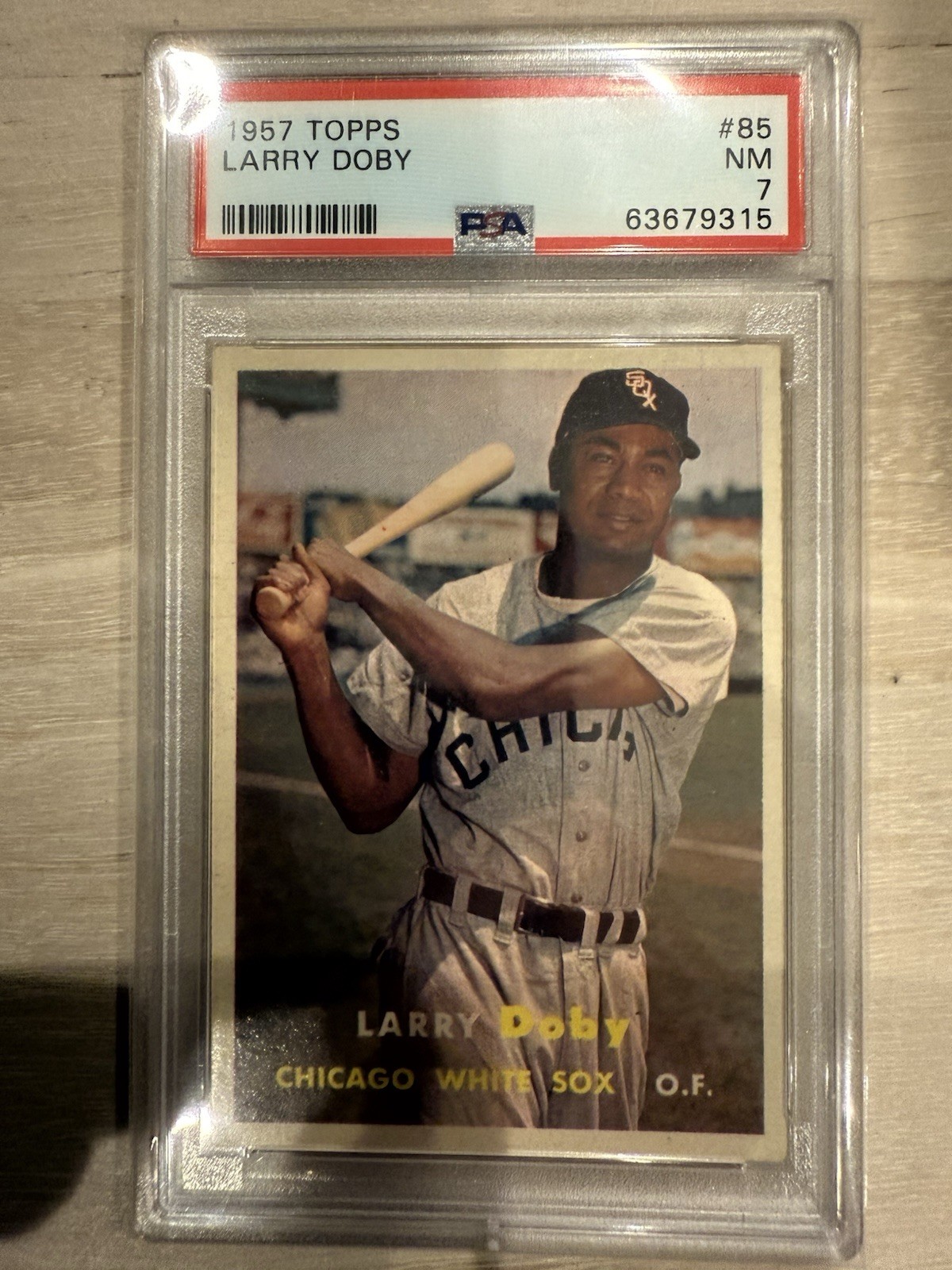 1957 Topps - Larry Doby #85 PSA 7 Excellent Centering Well Centered