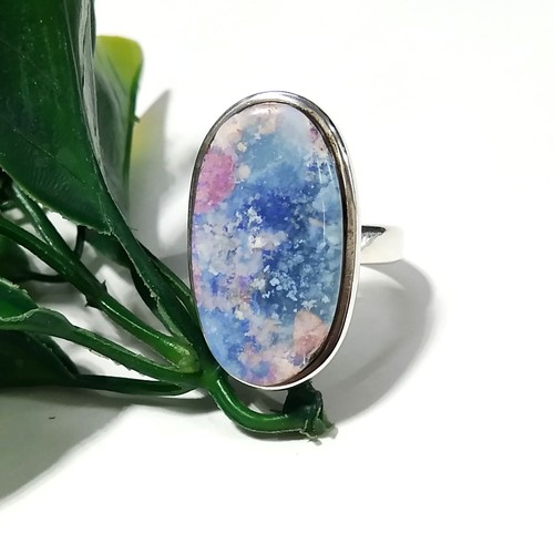Australian Opal Doublet Ring, Solid 925 Sterling Silver Handmade Ring - Picture 6 of 8
