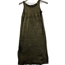 VTG John Paul Richard Velvet Midi Dress S Green Fairy Grunge Made in USA 90s