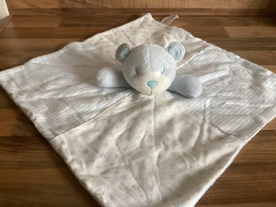 Matalan Blaufär Sterne & Streifen Trösterdecke Stofftier Baby Doudou Schnuller