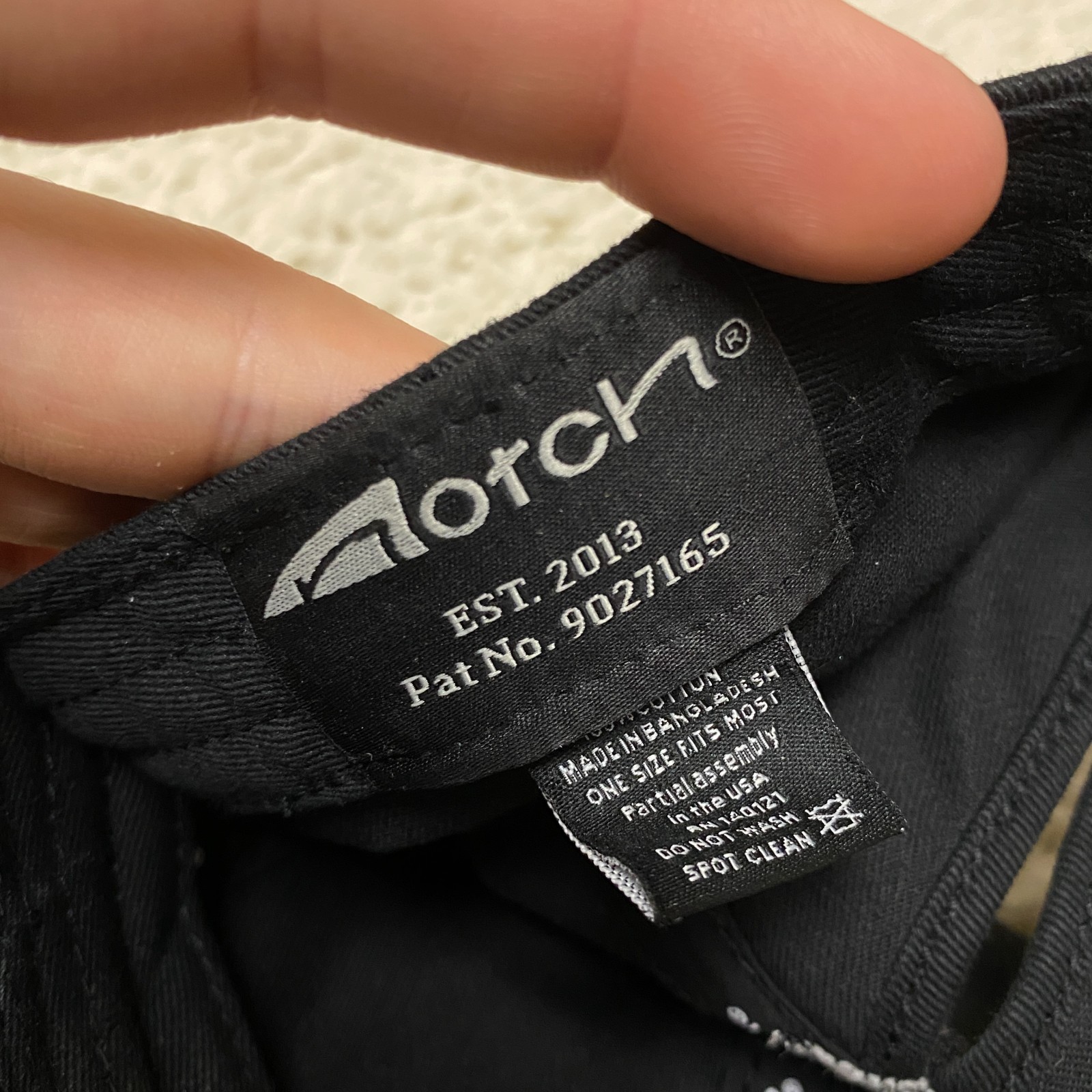 Notch Operator Hat Cap Strapback Black Casual Pat… - image 11